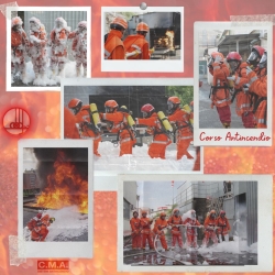 Collage fotografico dei nostri corsi antincendio